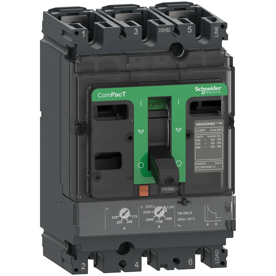 Schneider Electric ComPacT kompakt devre kesiciler, resmi üretici görseli