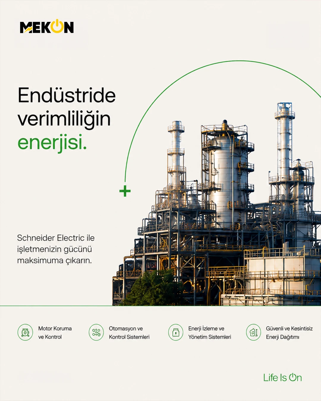 Endüstride verimliliğin enerjisi. Mekon Enerji Instagram paylaşımı